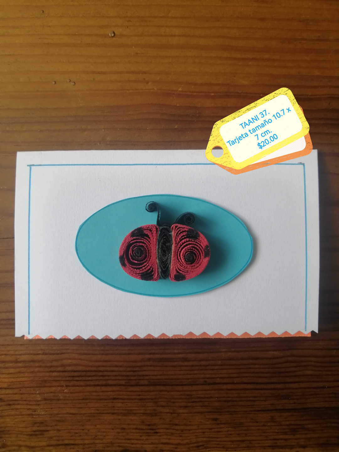 Tarjeta de animalito
